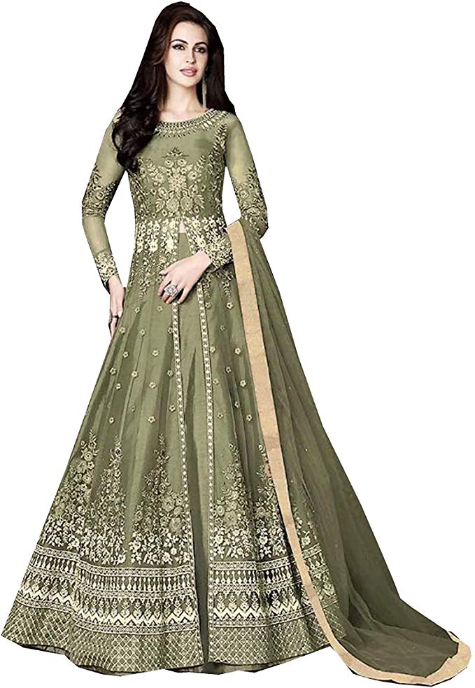 Delisa Indian/Pakistani Bollywood Party Wear Long Anarkali Gown for Womens Razzi 1002