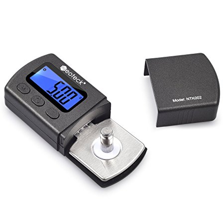 Neoteck Digital Turntable Stylus Force Scale Gauge Tester 0.01g Blue LCD Backlight for Tonearm Phono Cartridge