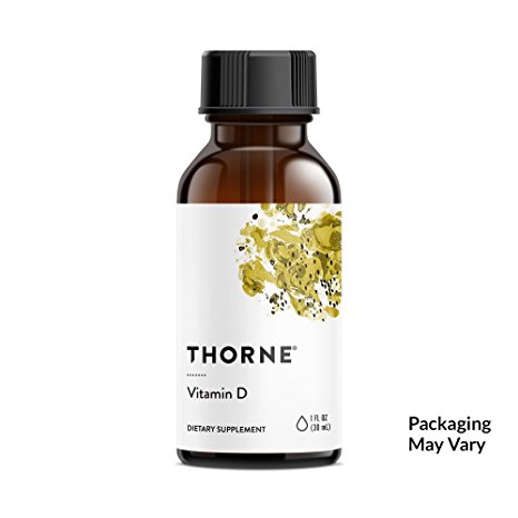 Thorne Research - Vitamin D Liquid (Metered Dispenser) - Supplement for Healthy Bones and Muscles - 1 fl oz