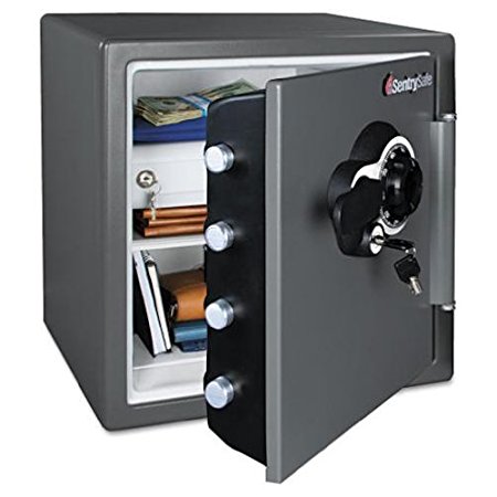 Sentry Safe Combination Water/Fire Resistant Safe, 16-3/8" x 19-3/8" x 17-7/8", Gray (SENSFW123DEB)