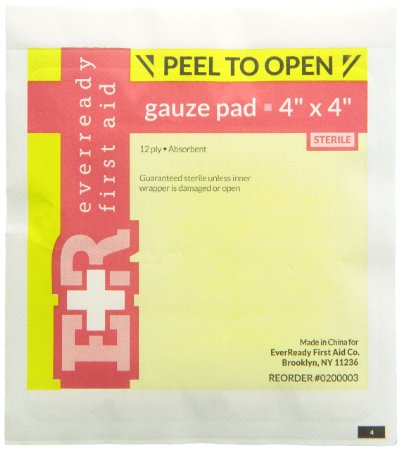 Ever Ready First Aid Sterile Gauze Pads 4x4 100box