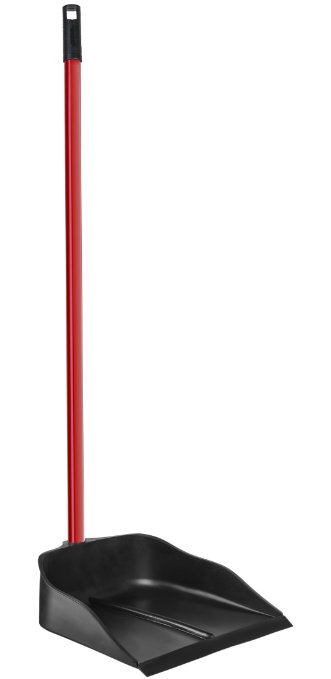 Dustpan with Handle by Ravmag- Solid Natural Rubber Construction- 40” Long Handled Dust Pan- Stand Up Design- Accommodates Any Broom/ Hand Brush- Best Dustpans for Home/ Lobby/ Shop