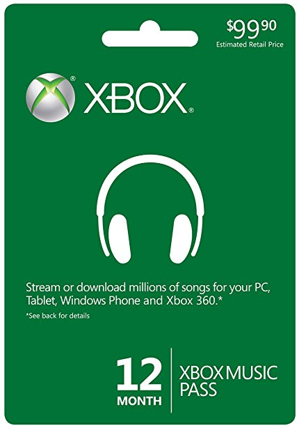 12 Month Xbox Music Pass - Xbox One Digital Code