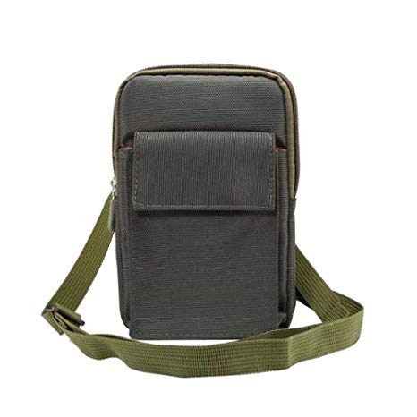 LARRITS Outdoor Mini Shoulder Bag Fanny Pack With Shoulder strap Hock, Universal For Men Women Kids
