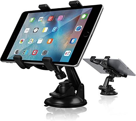 Tablet Car Suction Mount, Linkstyle Adjustable Tablet Dash Mount Holder for iPad Mini/Air Samsung Galaxy, Multi Angle Tablet Car Mount Holder for Car Windshield Dashboard (All 7-10.5 inch Tablets)