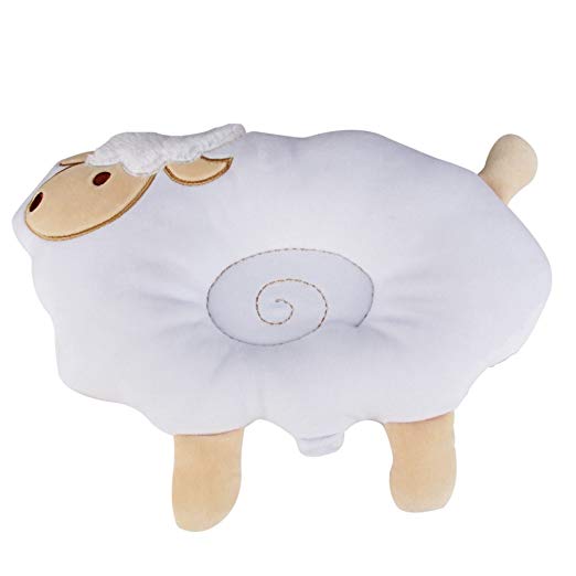 KAKIBLIN 2 in 1 Organic Cotton Baby Protective Sleeping Pillow and Nursing Pillow(Lamb)