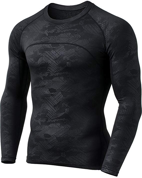 Tesla Men's Thermal Wintergear Compression Baselayer Long Sleeve Tops