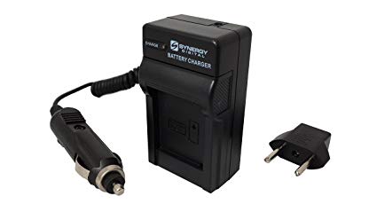 Panasonic VDR-D210 Camcorder Battery Charger (110/220v with Car & EU adapters) - Replacement Charger for Panasonic DU14, & DU21 / VW-VBG130, & VBG260