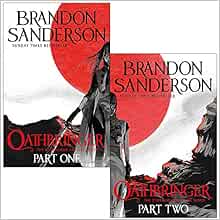 The Stormlight Archive Book Series 2 Books Set By Brandon Sanderson (Oathbringer Part 1 & 2)