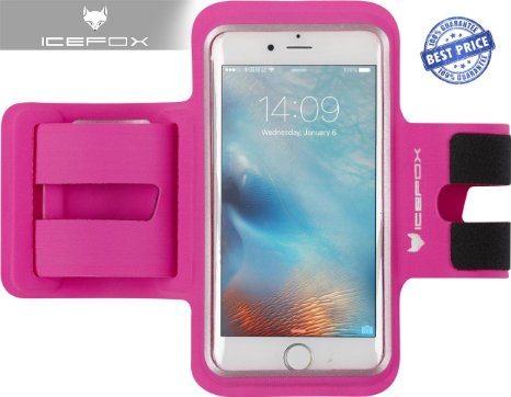 iPhone 6s6 Armband icefox iPhone 6s6 47 Sports Strap Armband Case with card holder Anti-slip Protective Gym Running Jogging Sport Armband Case for iPhone 6s6 Pink