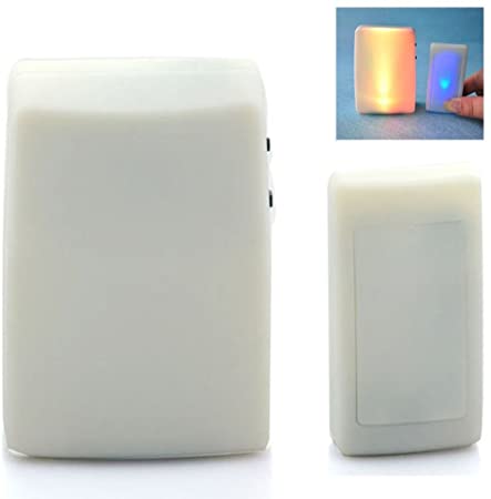 Anpress 7 Color Lights Flash   Music Doorbell, Wireless Doorbell, The Deaf/Hard of Hearing Favorite, Music Can Be Changed
