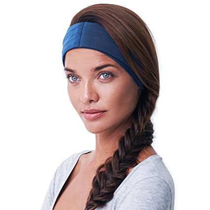 BLOM Multi Style Headband for Sports or Fashion, Yoga or Travel. Happy Head Guarantee - Super Comfortable. Contemporary Style & Premium Quality
