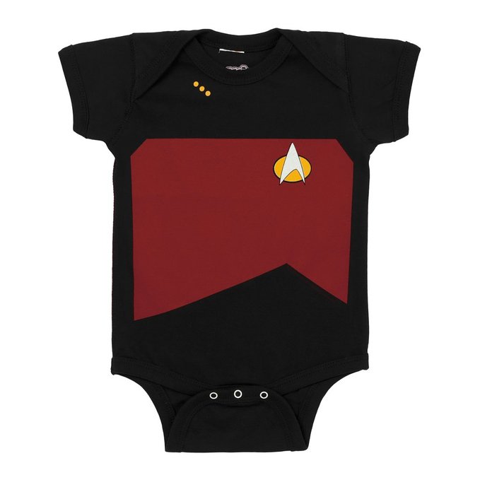Star Trek The Next Generation Starfleet Uniform Baby Snapsuit