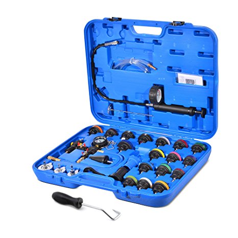 28-piece Radiator Pressure Test Kit   BONUS Hose Removal Tool by Approved for Automotive