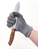 Armors Gloves Cut-resistant Gloves Level 5 Protection Stainless Steel Wire Mesh Gloves 1 Pair of Gray