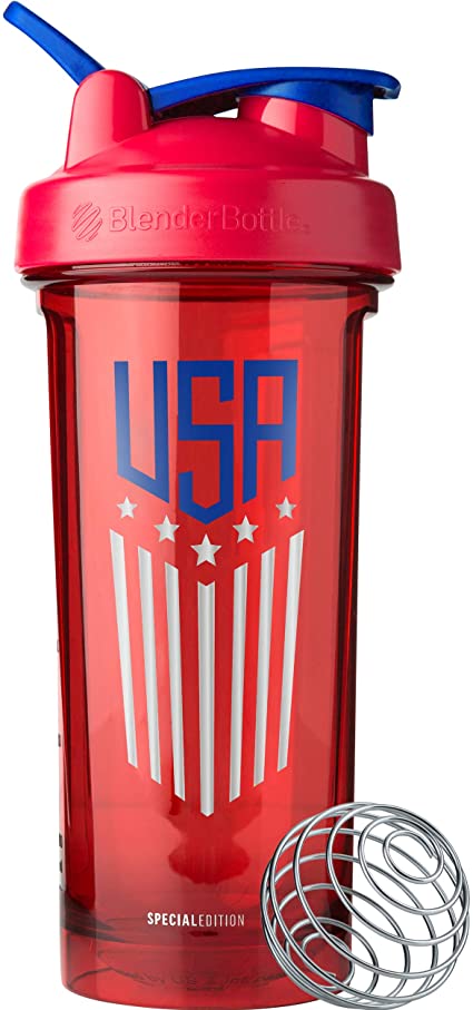 BlenderBottle Patriotic Pro Series Shaker Bottle, 28-Ounce, USA Stars