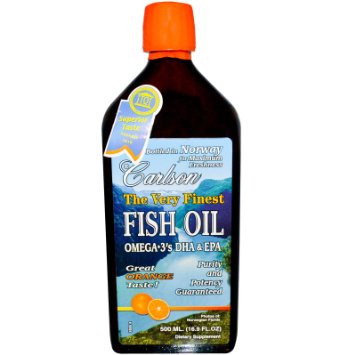 Carlson The Very Finest Fish Oil Liquid Omega-3 Orange 500ml