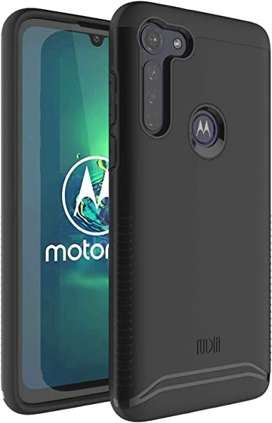 TUDIA Merge Designed for Motorola Moto G8 Power Case with Dual Layer Protection (Matte Black)