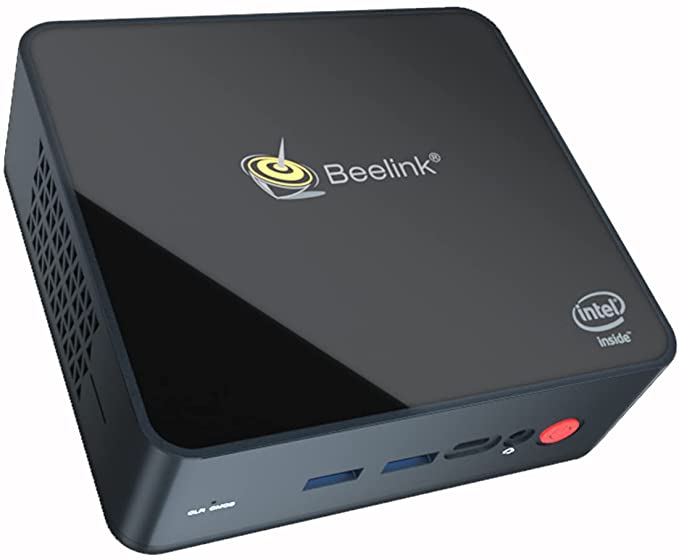 Beelink GK55 Mini PC Windows 10 Intel Gemini Lake Refresh Processor J4125(up to 2.7GHz) Mini Desktop Computer 8GB LPDDR4 128GB SSD,Support 4K FPS,Dual HDMI,USB 3.0,BT 4.0,Auto Power On,WOL