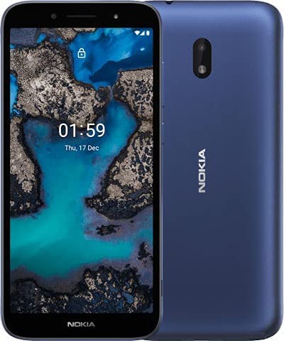 Nokia C01 Plus 2021 4G Volte LTE Single Sim Factory Unlocked 32GB (LTE USA Latin Europe Asia Africa) Android 11 (NOT Verizon/Boost) (Blue)