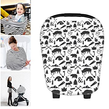 Martofbaby Car Seat Nursing Covers for Babies Trend Canopy Shopping Cart Breastfeeding Cover