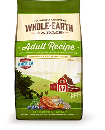 Whole Earth Farms Adult Recipe Dry Dog Food, 5-Pound