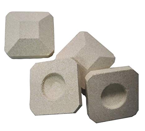 soldbbq  Efficient Radiates Heat -Reusable Ceramic Briquettes, Replacement for Lynx L27 Gas Grill,50 Pieces, 2" by 2" Each