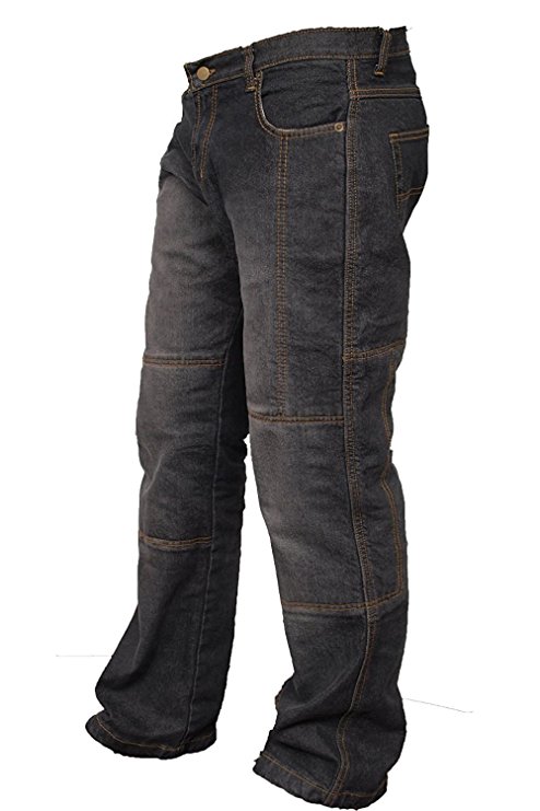 Newfacelook Mens Motorcycle Protective Lined 14OZ Jeans Pants Trousers