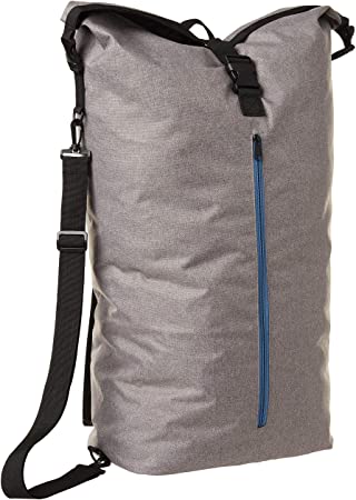 Inspired Living by Mesa Inspired Living Portable KNAPSACK Style in Grey Spacesaver Collection LAUNDRY HAMPER, Elegant Home