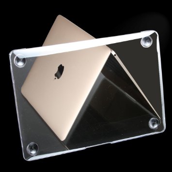 Millimeter New Apple Macbook Case 12" A1534 with Retina Display (2015 Release ) Transparent Mac 12 inch case Clear Crystal Cover Antiscratch Shell 2016 Rose Golden Shell Sleeves Covers