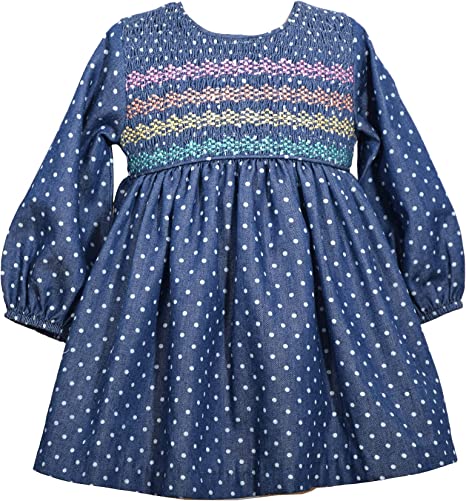 Bonnie Jean Girl's Easter Dress - Pink Bunny Dress for Toddler and Little Girls