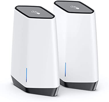 NETGEAR Orbi Pro WiFi 6 Tri-Band Mesh System (SXK80) | Router with 1 Satellite Extender for Business or Home | Coverage up to 6,000 sq. ft. and 60  Devices | AX6000 802.11 AX (up to 6Gbps)