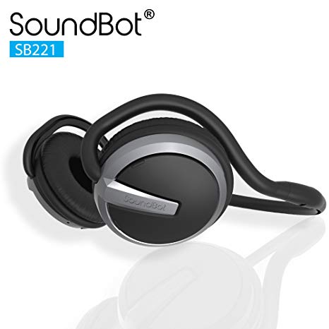 Soundbot SB221-GRY/BLK Bluetooth Headphones (Grey/Black)