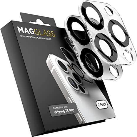Magglass Camera Lens Protector Compatible with iPhone 13 Pro (2 Pack)