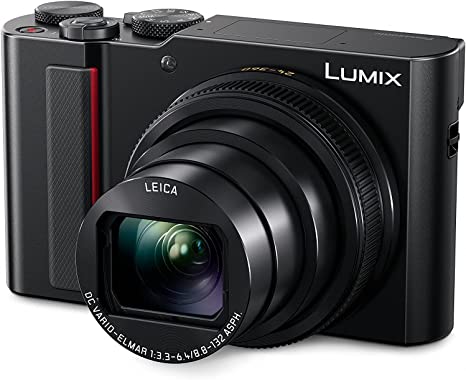 Panasonic LUMIX ZS200D 4K Digital Camera, 20.1MP 1-Inch Sensor, 15X Leica DC Vario-Elmar Lens, F3.3-6.4 Aperture, WiFi, Hybrid O.I.S. Stabilization, 3-Inch LCD, DC-ZS200DK (Black)