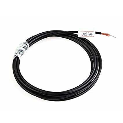 Eightwood RF RG174 Coax Coaxial Cable, 50 feet