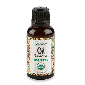 Zennery 100% Pure Tea Tree Essential Oil (USDA CERTIFIED ORGANIC) 1oz (30ml) Melaleuca alternifolia -from Australia - Great for diffusers *NOT TESTED ON ANIMALS* …