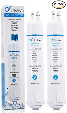 4396841 Water Filter 4396710, EDR3RXD1, Replacement for Pur Water Filter 4396841, Kenmore 9083 9030, Filter 3, (2 PACKS).