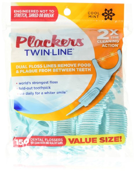 Plackers Twin-Line Dental Flossers