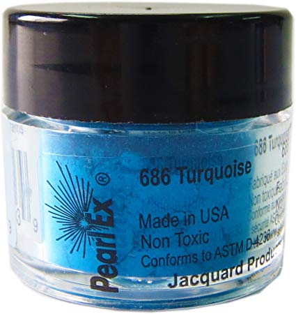 Jacquard Pearl EX Powdered Pigments 3 Grams-Turquoise