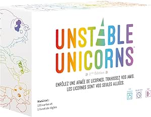 Asmodee - TeeTurtle - Unstable Unicorns - Jeu de Cartes Stratégique pour Adultes et Enfants dès 8 ans - Thème : Destruction & Licornes - Jeu de Société 2 à 8 joueurs - 30 à 45 min -Version Française