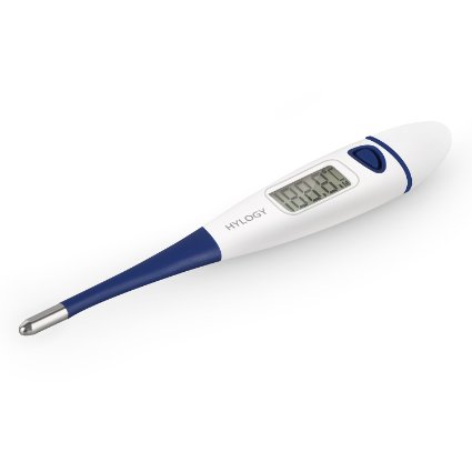 Hylogy Digital Basal Thermometer, Indoor Outdoor Thermometer for Rectal, Oral and Underarm Body Temperature Measurement (MD-H3)