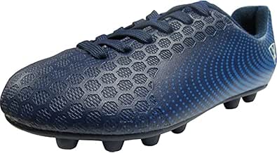 Vizari Stealth Firm Ground Soccer Cleats - Lightweight, Durable & Comfortable Youth Soccer Cleats with Excellent Traction - Boys Soccer Shoes with Padded Heel & Anti-Stretch Lining