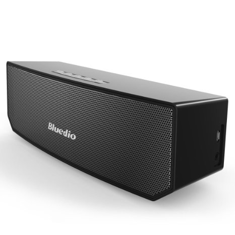 Bluedio BS-3 (Camel) Portable Bluetooth speakers Revolution 3D Audio Neodymium magnets /52mm drivers units /Rich bass wireless Soundbar / Excellent 3D stereo music surround scene Retail-Gift packgage (Black)