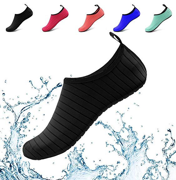 Donppa Water Shoes Women Men Yoga Barefoot Aqua Skin Socks Beach Quick Dry Swim Exercise Surf Pool