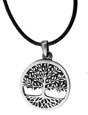 Tree of Life Celtic Pewter Pendant Religious Flow Creation IV