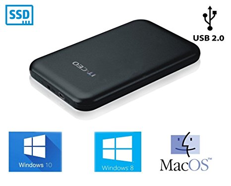 Allcam Tool Free USB 2.0 Portable External Hard Drive Enclosure Caddy for 2.5" SATA Laptop Hard Drives, SSD Drives Compatible – Black