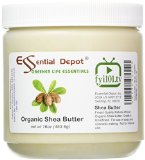 Shea Butter - 16 oz - Organic - Unrefined - In HDPE Jar