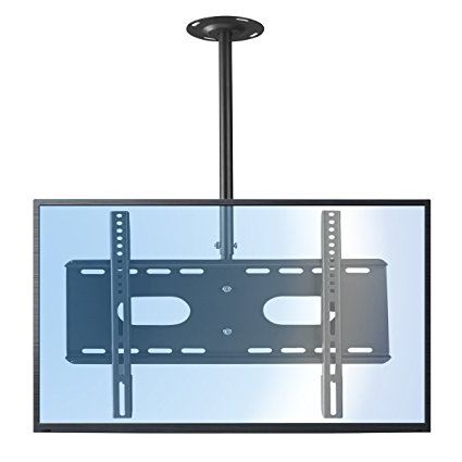 Suptek Ceiling TV Wall Mount Fits up to 60" LCD LED Plasma Monitor Flat Panel Screen Display with VESA 600x400 (Max) Loaded up to 165lbs Height Adjustable With Tilt and Swivel Motion MC5602