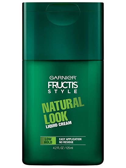 Garnier Hair Care Fructis Style Natural Look Liquid Hair Cream for Men No Drying Alcohol, 4.2 Fl Oz